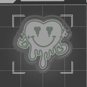 Drippy Heart Freshie STL, Instant Download, STL file only, 3D Printing