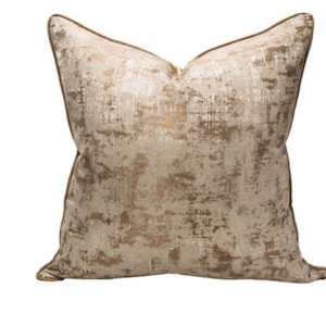 22x22 Brown Pillow Cover, Pillow Cover, Neutral Throw Pillow Case, Brown Decorative Pillow, Textured Throw Pillow, Light Brown Cushion Cover