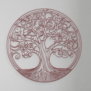 Tree of Life Metal Wall Art, Tree of Life Wall Decor, Tree Wall Art, Metal Tree Of Life, metal tree Round tree sign cutout metal wall sign