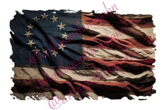 4th of July SVG, American Flag Distressed Png Design | American Flag Png | USA Flag Png | American Background Png | Betsy Ross Flag, America