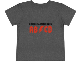Maglietta a maniche corte per bambini / ACDC / Rock / Kindergarten / ABC