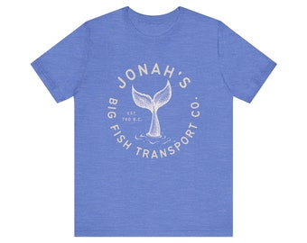 Jonah's Big Fish Transport Tee, Religious Christian Shirt