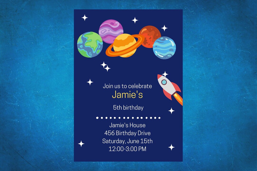 Birthday Party Invitation Etsy