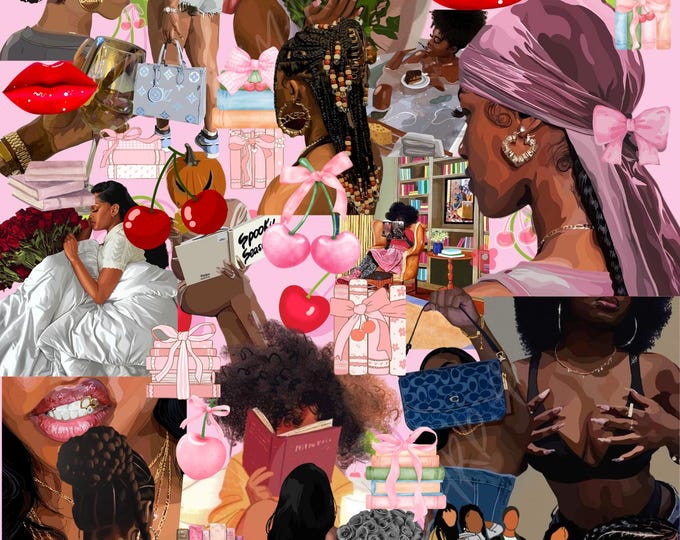 Black Girl Vibes Kindle Insert - Etsy