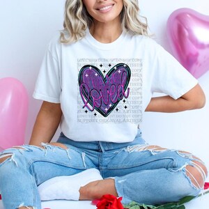 I am loved purple