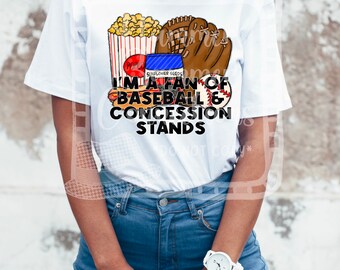 Baseball and concession stands