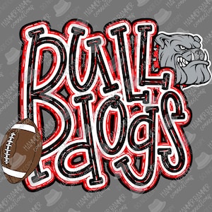 Bulldogs, design, png, sublimation, dtf, football, mascot