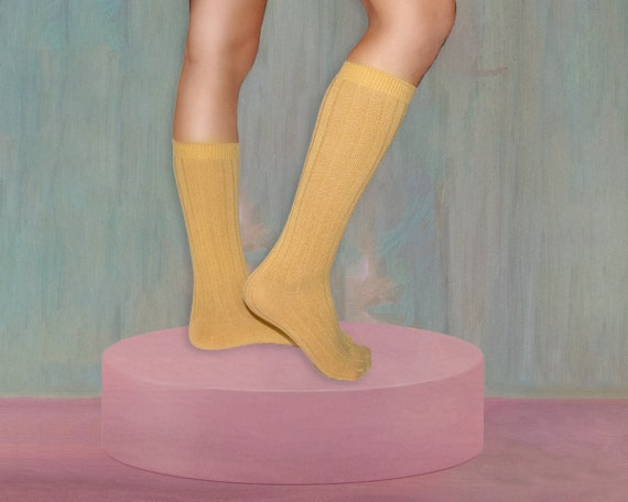 Mustard Long Lace Socks  Condor – Classical Child