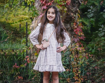 FINAL SALE | Store CLOSING | Winter cottagecore dress for girls 3-8 years old for casual, school and other occasions