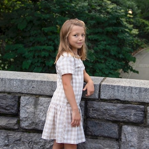 FINAL SALE Girls short sleeve fall dress for casual and school for kids 3-8 years old Gift for girls image 5