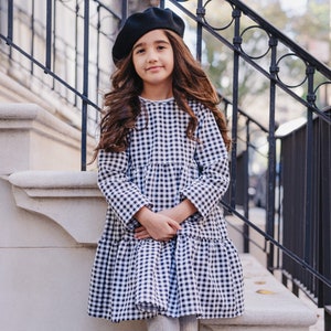 FINAL SALE Spring french dress for girls and toddlers for special occasions, school and casual for kids 3-7 years old Gift for girls image 1