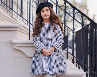 VENTE FINALE | Robe française printanière pour filles et tout-petits pour des occasions spéciales, scolaire et décontractée pour les enfants de 3 à 7 ans | Cadeau pour fille