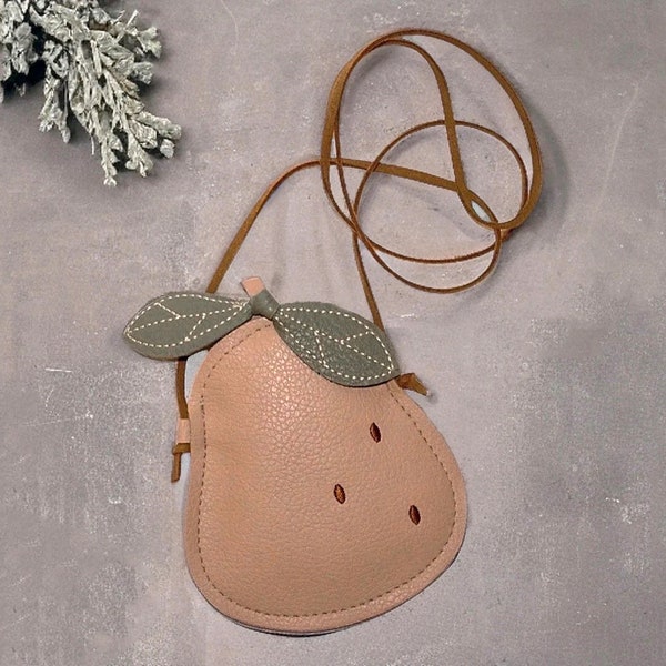 FINAL SALE | Kids Pear Mini Purse Bag - Durable and Functional Pear Shaped Purse for Toddlers | Gift for girls