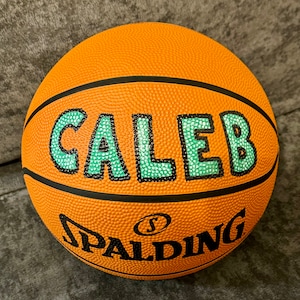 Personalized Standard Size Basketball Custom hand painted basketball gift for him gift for son gift for boyfriend sports gift customized