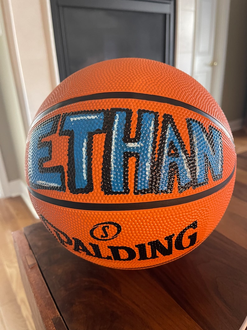 Personalized Standard Size Basketball Custom Hand Painted Etsy