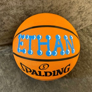 Custom Name Standard Size Basketball Custom hand painted basketball gift for him gift for son gift for boyfriend sports gift customized