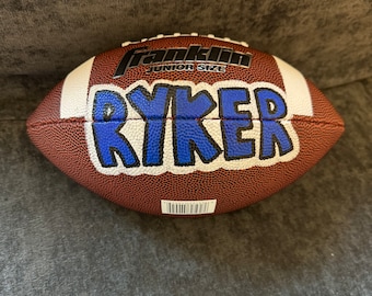 Personalized Football, Custom Handpainted football, name football, football lover gift, gift for him, gift for boyfriend, sports gift