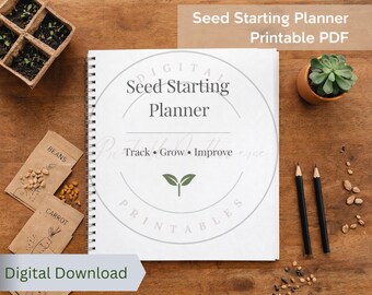 Seed Starting Planner Printable | Germination Tracker & Garden Log ...