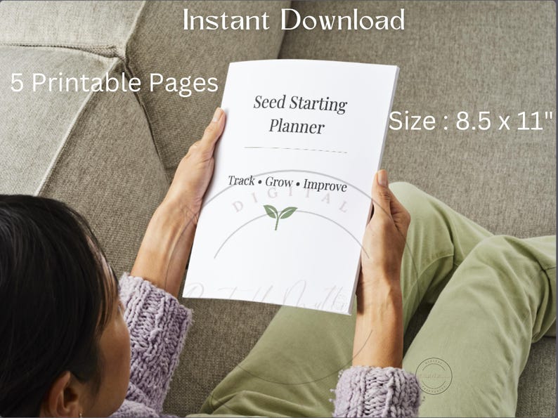Seed Starting Planner Printable | Germination Tracker & Garden Log ...