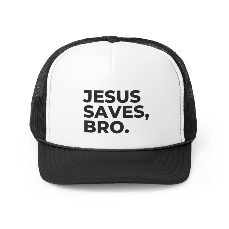 Jesus Saves I Spend Mesh Trucker Hat main image 1