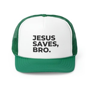 Jesus Saves Boy Trucker Hat, Trucker Hat, Christian Trucker Hat, Jesus Hat, Jesus Saves Hat, Christian Apparel, God Hat