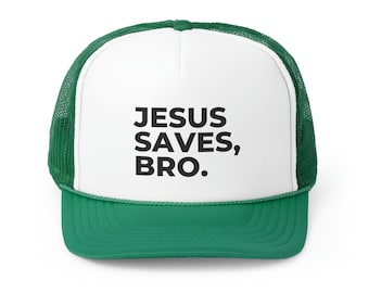 Jesus Saves Boy Trucker Hat, Trucker Hat, Christian Trucker Hat, Jesus Hat, Jesus Saves Hat, Christian Apparel, God Hat