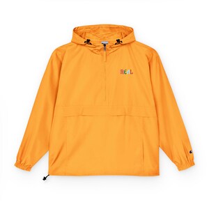 REAL - Anorak Jacket | Orange Packable Windbreaker