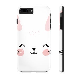 Cute Bunny Tough Phone Cases, Bunny Phone Case, Animal Case, Phone Accessories, Cute Tech Gifts, Spring Decor