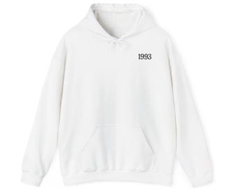 1993 Birthday Hoodie, 32nd Birthday Gift for Him Her, Vintage 1993 Made in 93 Retro Sweatshirt, Turning 32 Party Shirt