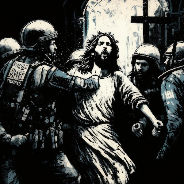 Justice Jesus | Jesus art | Savior art | Jesus activism | Christ protest | Jesus equality | Christ advocate | Jesus revolution