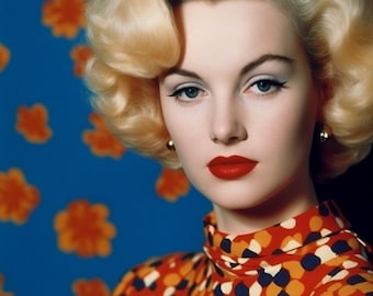 Marilyn Monroe | Floral Pattern | Roses | Boquete