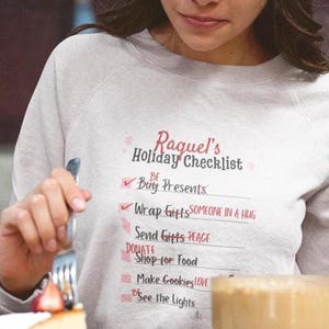 Custom Christmas Sweater Ugly Christmas Sweater Cute Ugly Christmas Sweater for Holiday Party Cute Santa Sweater for Her Personalized