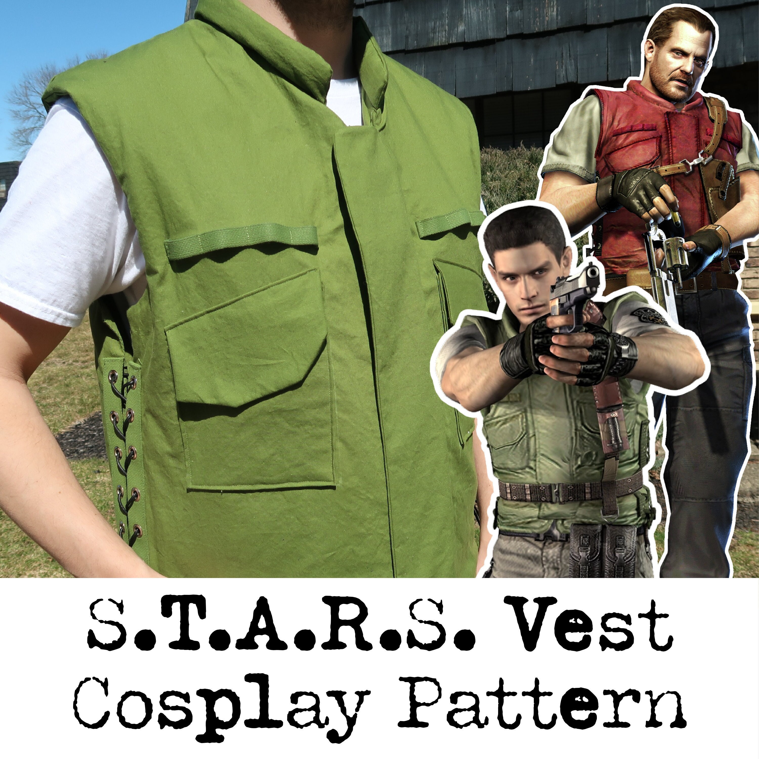 Resident Evil STARS Vest Sewing Pattern PDF Digital Download Etsy