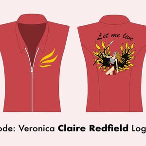 Code Veronica Vector Graphic Images | Claire Redfield Cosplay | Digital Download