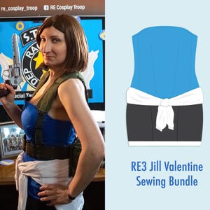 Jill Valentine RE3 Sewing Pattern PDF - Digital Download | Resident Evil 3 Cosplay