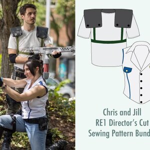 Director's Cut (1997) Chris and Jill Sewing Pattern Bundle PDF - Digital Download | Resident Evil Cosplay