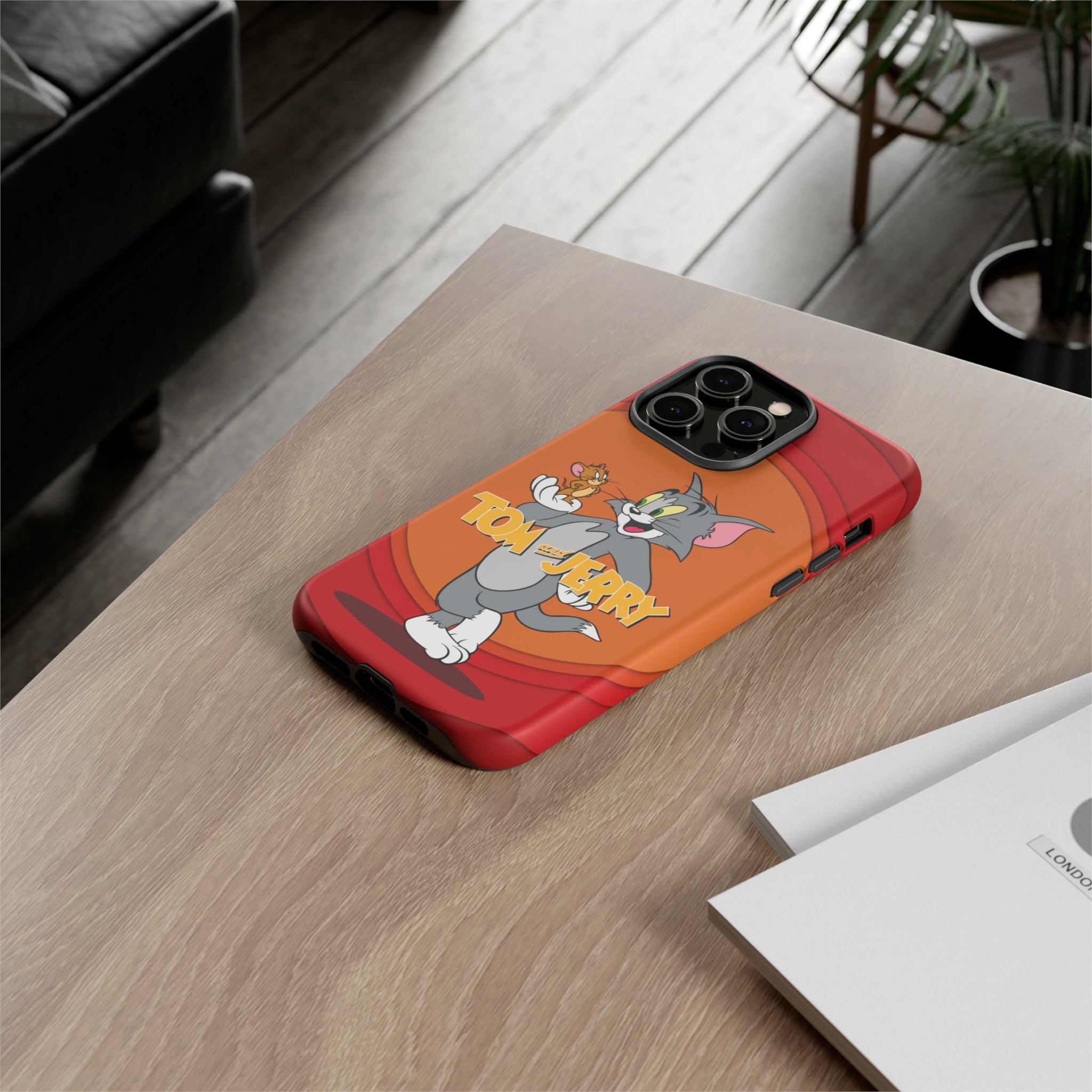 Ert Group custodia per cellulare per Iphone 13 PRO MAX originale e con licenza ufficiale Tom and Jerry, modello Tom and Jerry 007 adattato in modo ottimale, custodia in TPU