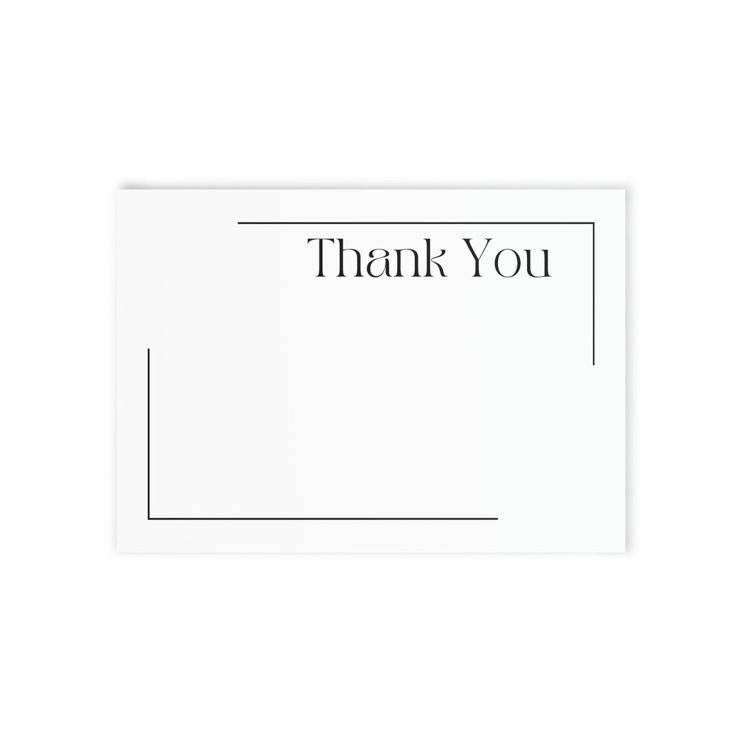 Basic Thank You Card, Wedding Thank You, Gift Thank You, Basic Card