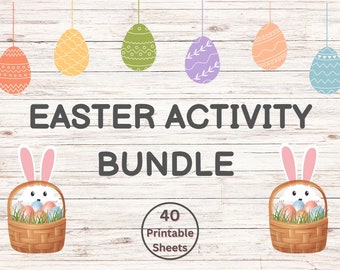 Druckbares Osteraktions-Bundle für Kinder