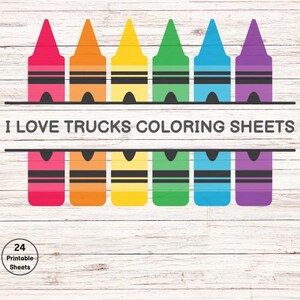 Coloring Sheets For Kids All About Trucks