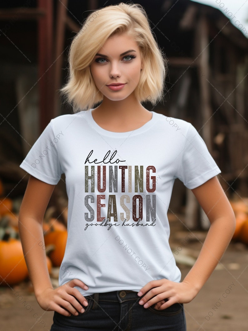 Hunting Season Goodbye Husband PNG Digital Download image 6