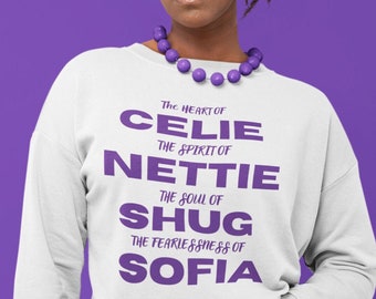 Color Purple Crewneck Sweatshirt