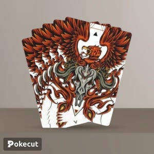 Cartes de poker Phoenix Crest, jeu de cartes, amateurs de jeux, parfaits pour les soirées poker, cadeau pour lui, cadeaux de célibataire, design personnalisé,