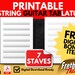 Printable Blank 6-string Guitar Tablature Notation 7 Staves for ...