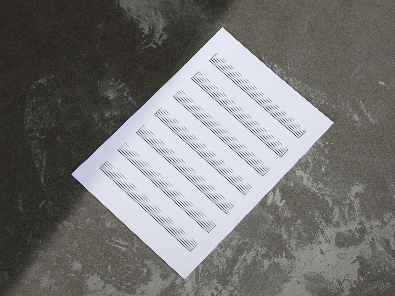 Printable Blank 6-string Guitar Tablature Notation 7 Staves for ...