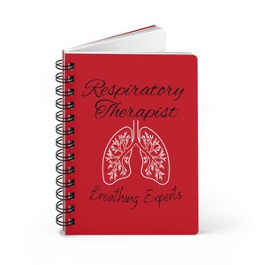 Respiratory Therapist Journal (RED)/ Respiratory Therapist Notebook/Respiratory/ RRT/ Respiratory Gift