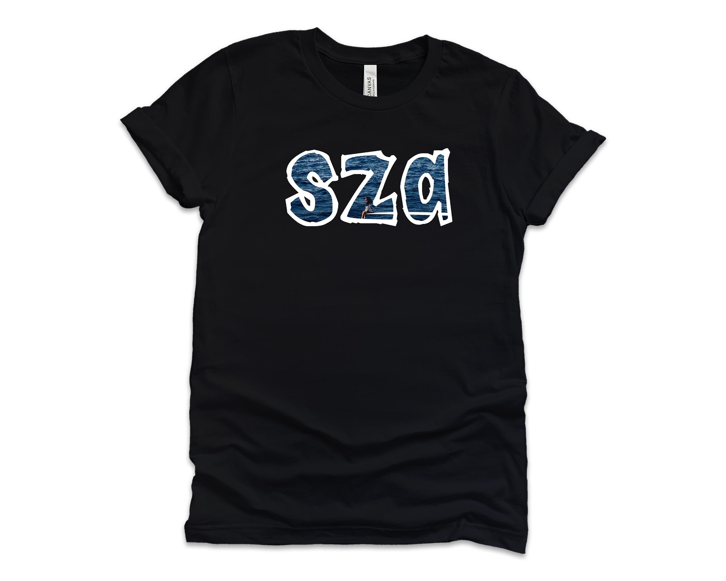 Discover SZA SOS T Shirt | R&B Tee | Short-Sleeve Unisex Black Vintage Y2K Style Sos Graphic T-shirt