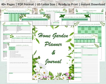 Printable Garden Planner/Journal 40+ Pages PDF Format