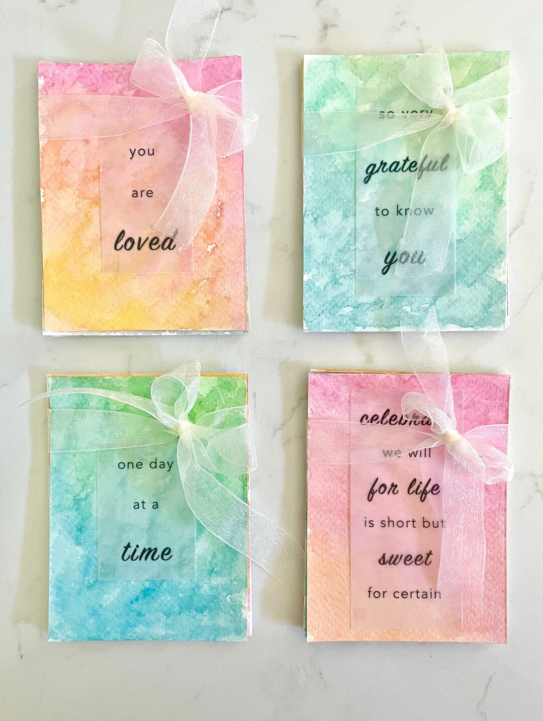 Watercolor Wishes: Note Cards for Love Encouragement Celebrations ...