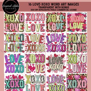 Valentinstag Liebe XOXO PNG Sublimationspaket, Liebe XOXO Valentine Png, Valentinstag Western Png, Sublimate Designs herunterladen